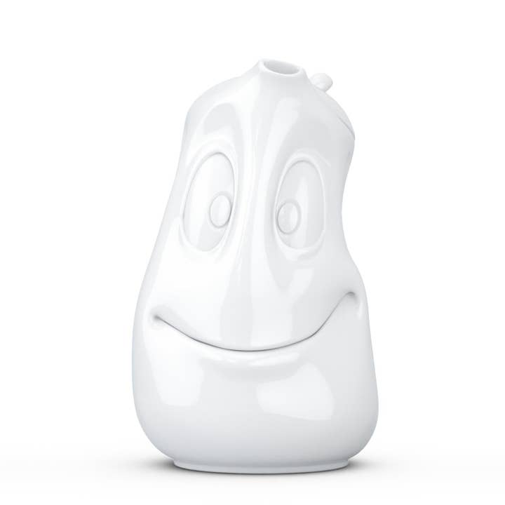 Tea Pot with Lid, Good Mood Face for wholesale by Fiftyeight Products