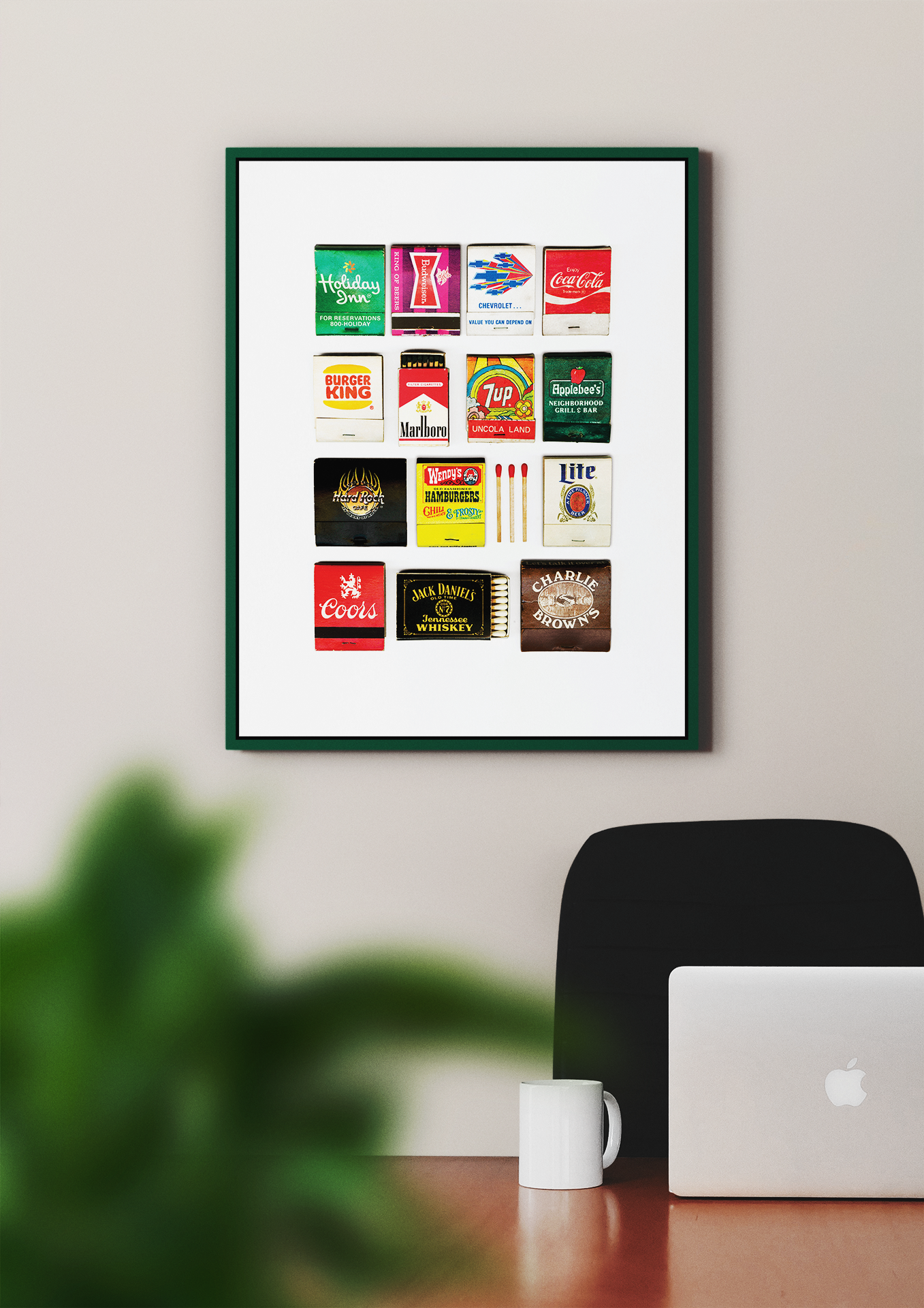 Matchbox 912 - Wholesale Art Print - Americana II  Vintage Matchbook Collage1