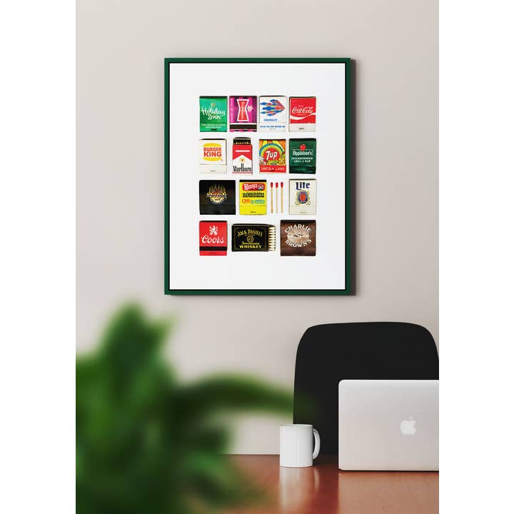 Matchbox 912 - Wholesale Art Print - Americana II Vintage Matchbook Collage1