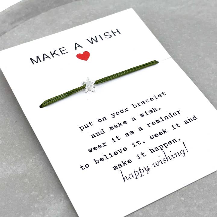 Parsley & Pepper - Vendita all'ingrosso Bracciale con perline - MAKE A WISH Braccialetto portafortuna in argento con stella portafortuna