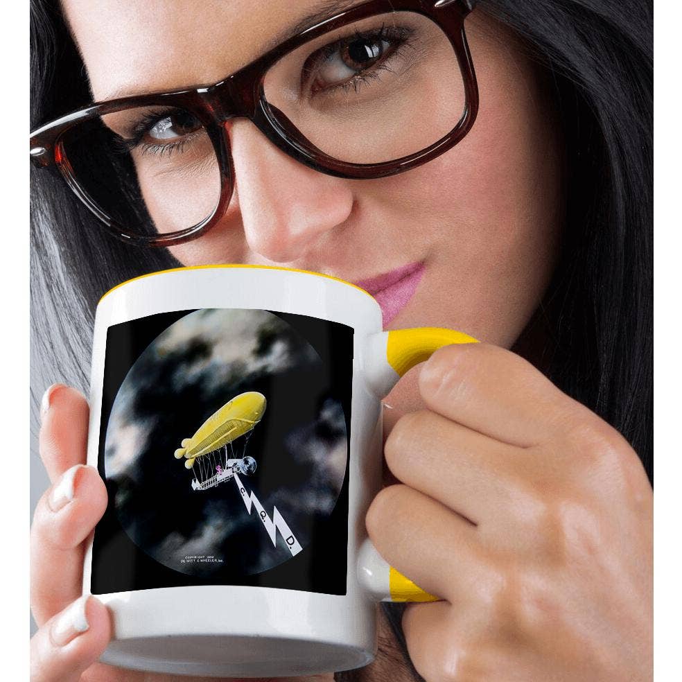 3dRose - Wholesale Coffee Mug - 3dRose, 1909 Zeppelin Airship Magic Lantern Slide Dawn of Aviation, Mug1