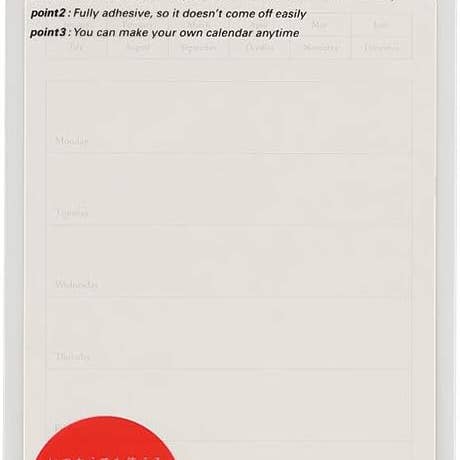 Paper Poetry Club - Wholesale Sticker - Stalogy Peel and Stick Calendar Sticker