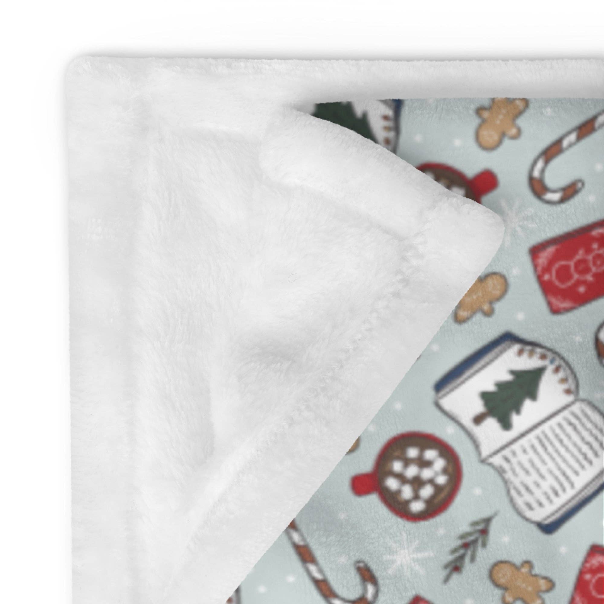 CrescentCatCo - Wholesale Throw Blanket - Cozy Winter Bookish Throw Blanket0