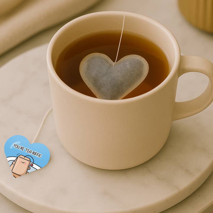 Toastedink – wholesale Tea bags – Heart Shaped Tea Bags | Box of 5 positivi-tea's1