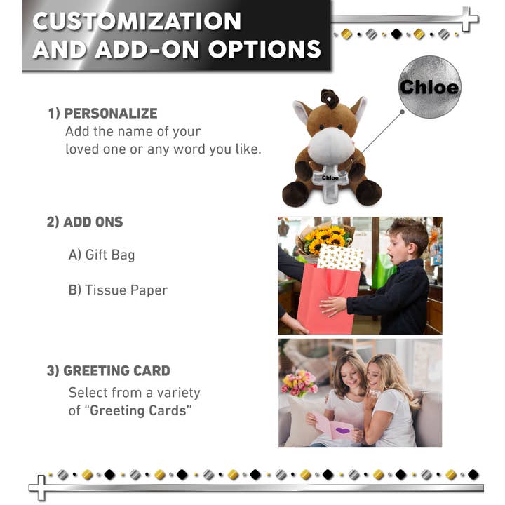 Cota Global - Wholesale Stuffed/Plush Toy - Kids & Baby - Plush Cross - 6" Plush - Horse1