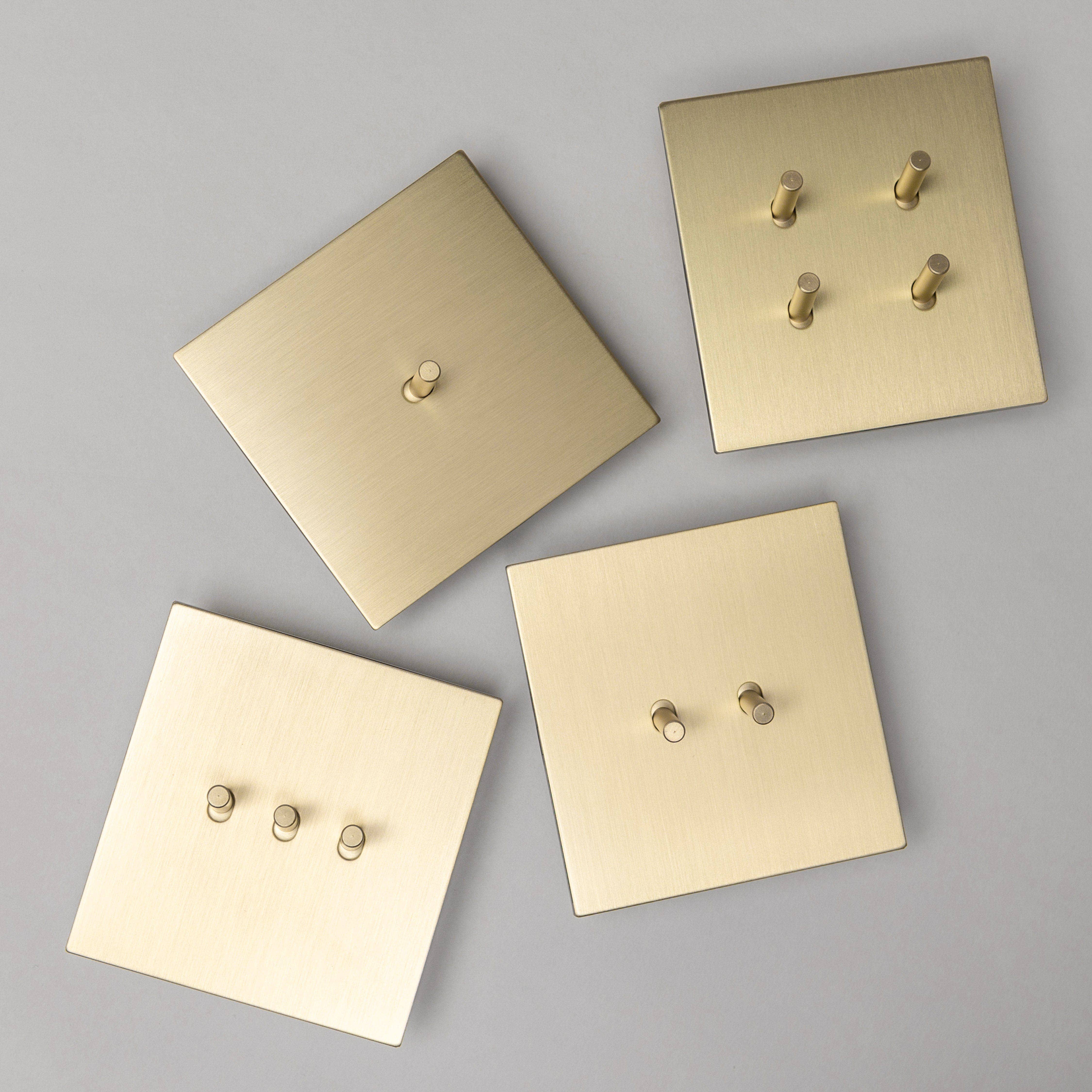 Brass bee – wholesale Light switch cover/plate – Satin Brass Switches and Sockets - J Series24