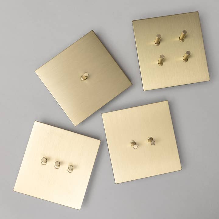 Brass bee – wholesale Light switch cover/plate – Satin Brass Switches and Sockets - J Series24