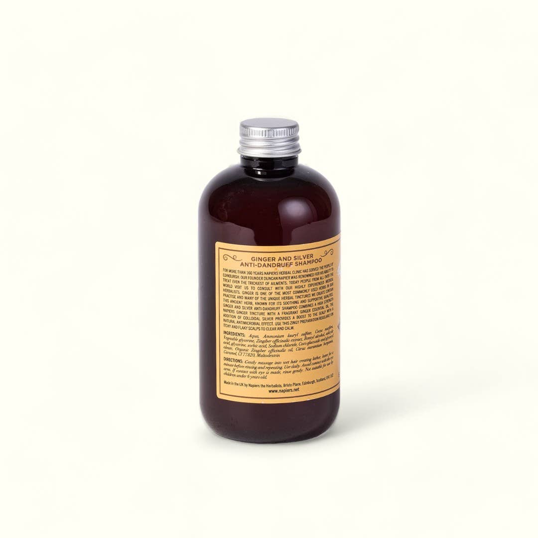 Napiers – Großhandel Haarshampoos – Napiers Ingwer- und Silber-Shampoo gegen Schuppen1