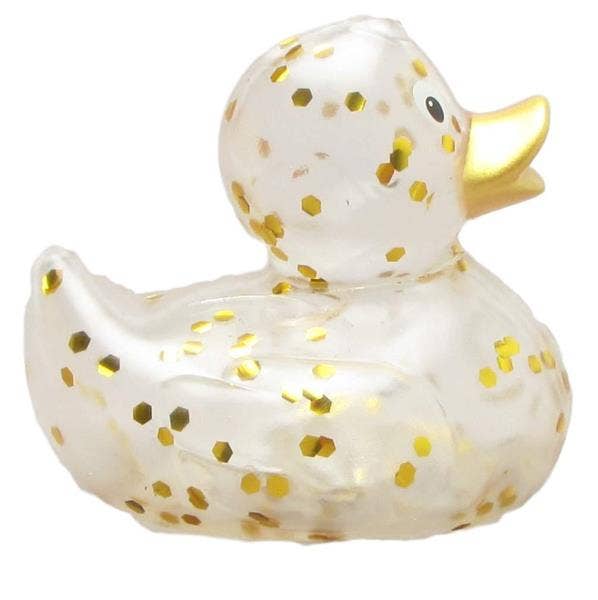 Duckshop – wholesale Bath toy – Baby – Gold glitter rubber duck - rubber duck1