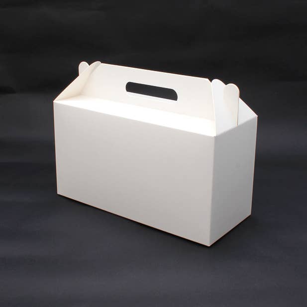 Inca UK - Wholesale Gift Box - Size: 22.6x9.5x12.2cm White Fold Flat Gable Gift Box