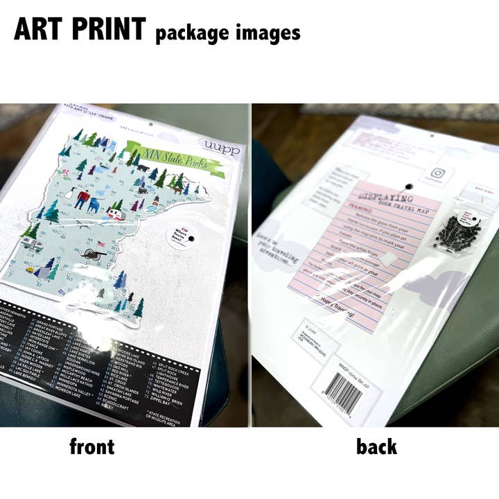 UUPP - Wholesale Map - MAP - COLLEGE FOOTBALL - BIG TEN STADIUM MAP | with map pins4