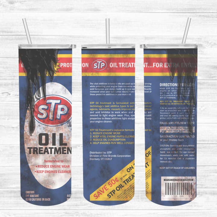 STP Oil Tumbler for wholesale by Loran And Company