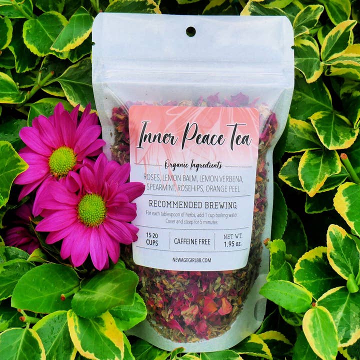 Inner Peace Tea Organic Herbal Loose Tea for wholesale by The Healing Sanctuary