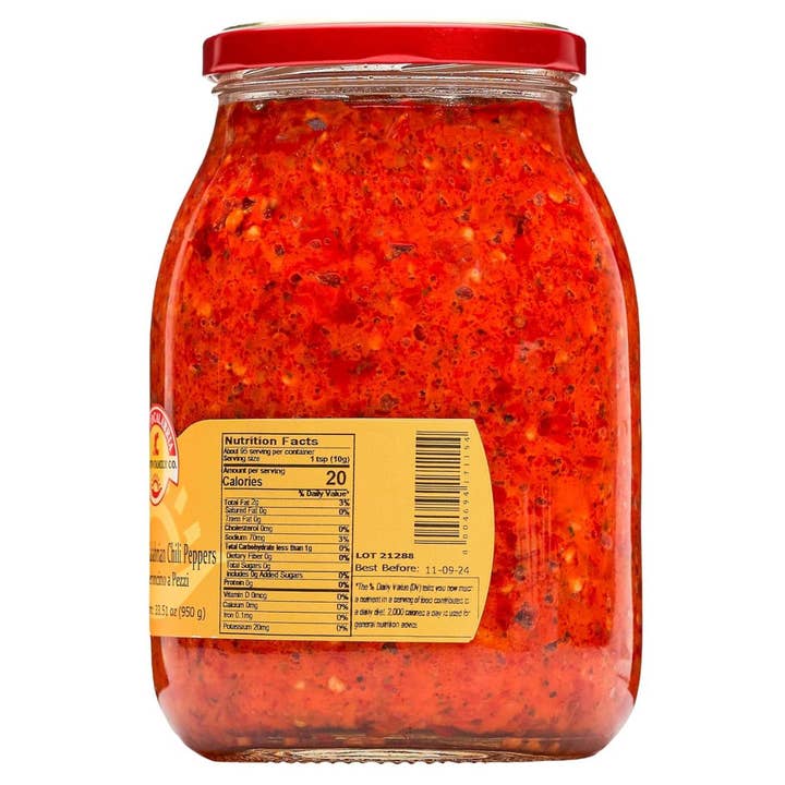 Wholesale Italian Food - Wholesale Dried Spice - TuttoCalabria Crushed Hot Chili Peppers 33.5 oz.1