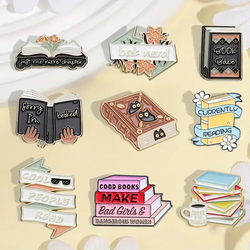 Magnifique Hearts - Wholesale Lapel Pin/Button - Random Reading-Themed Enamel Pins – Book Lover Gifts1