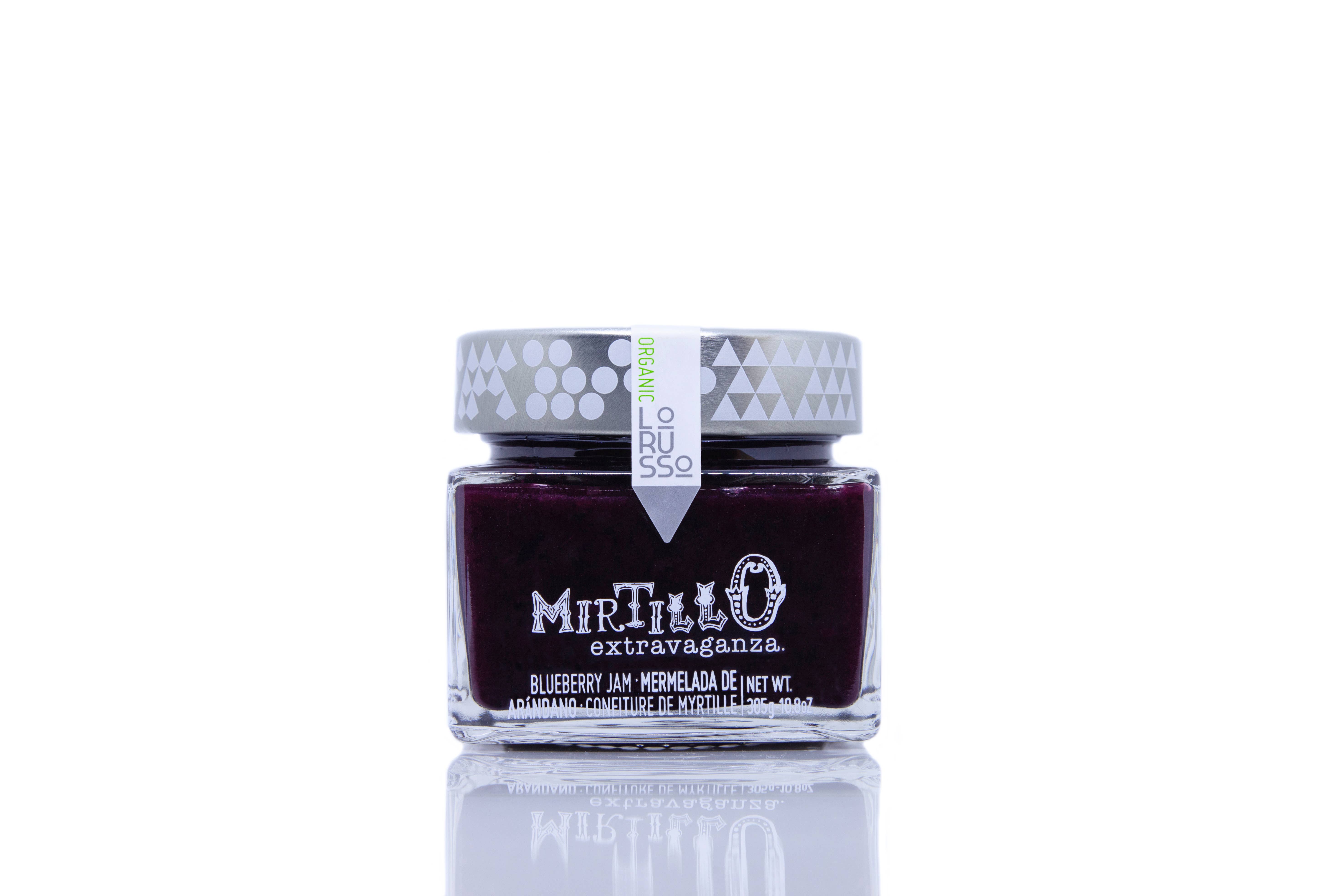 LoRUSSo - Wholesale Jam/Jelly - Organic artisanal blueberry jam 85% fruit - 305g