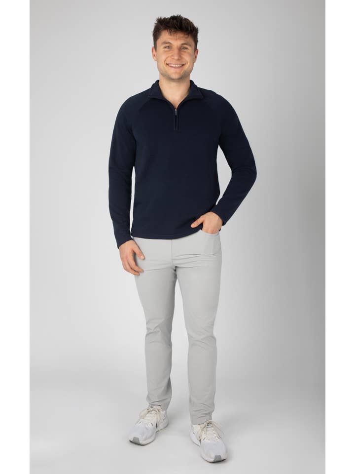 90 Degree by Reflex - Wholesale Sweatshirt - Men's - Men's Quarter Zip Sweatshirt with Raglan Sleeves
