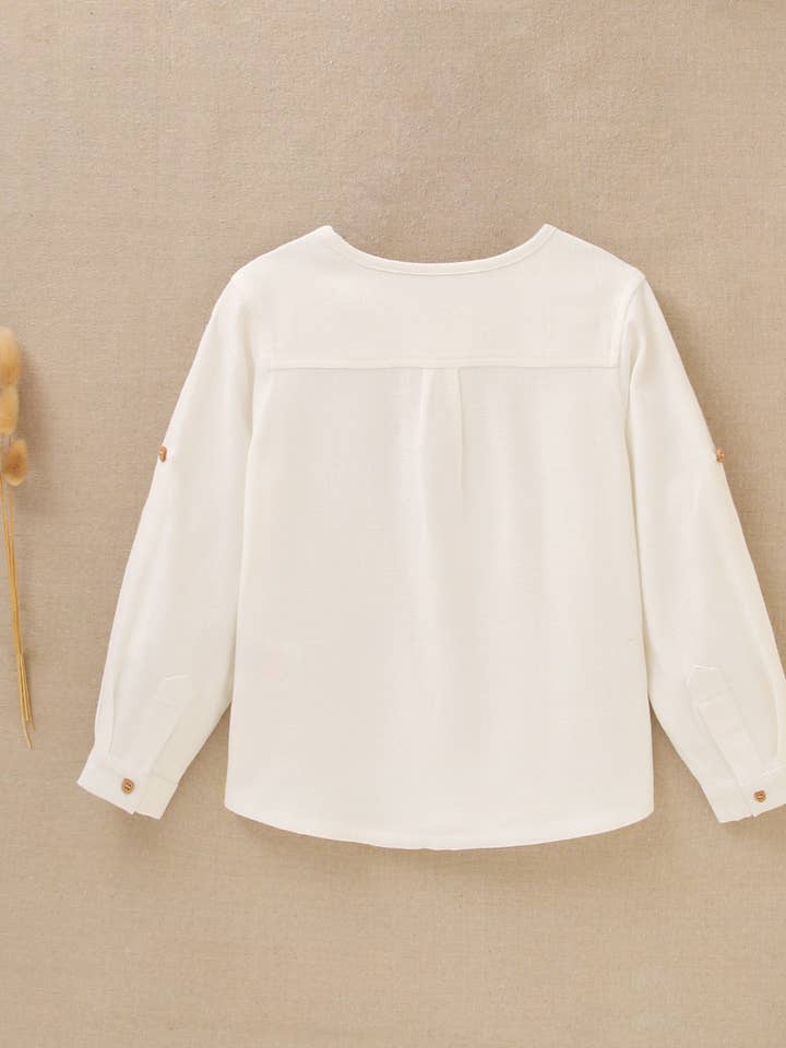 Long-Sleeve Boy's Shirt with Mao Collar for wholesale by Dadati