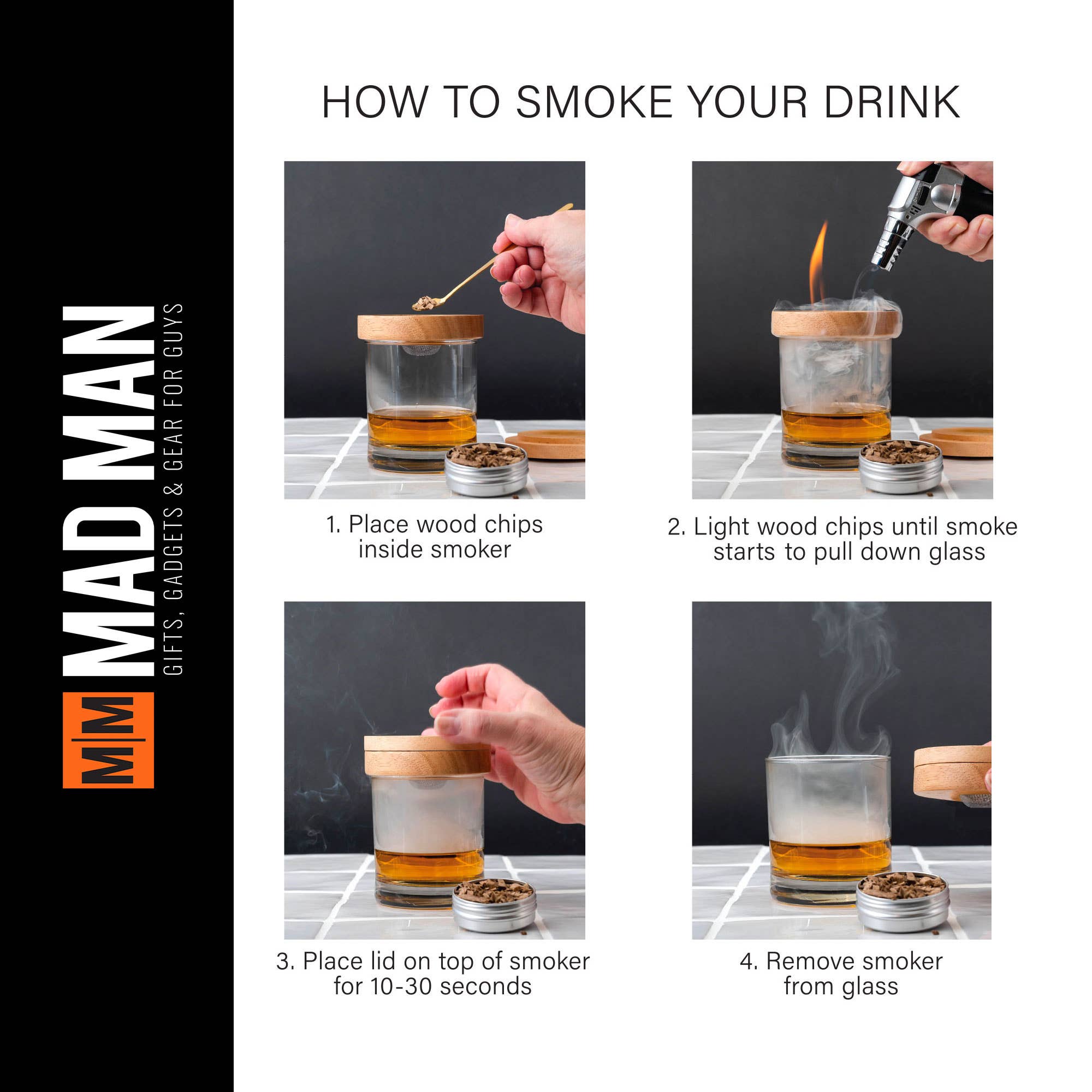 Mad Man - Wholesale Bar Tool - Whiskey Smoker7
