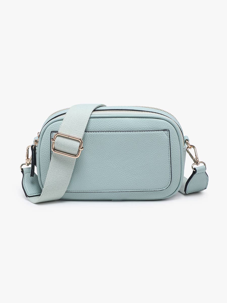 Jen & Co. – wholesale Axelväska - Dam – M2531 Sky Crossbody med dubbel dragkedja och dragficka9