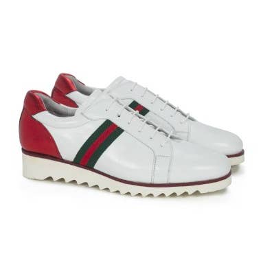 Leather sports car with engraved pattern color white W-SUCHE-WHITE for wholesale by Ortiz & Reed