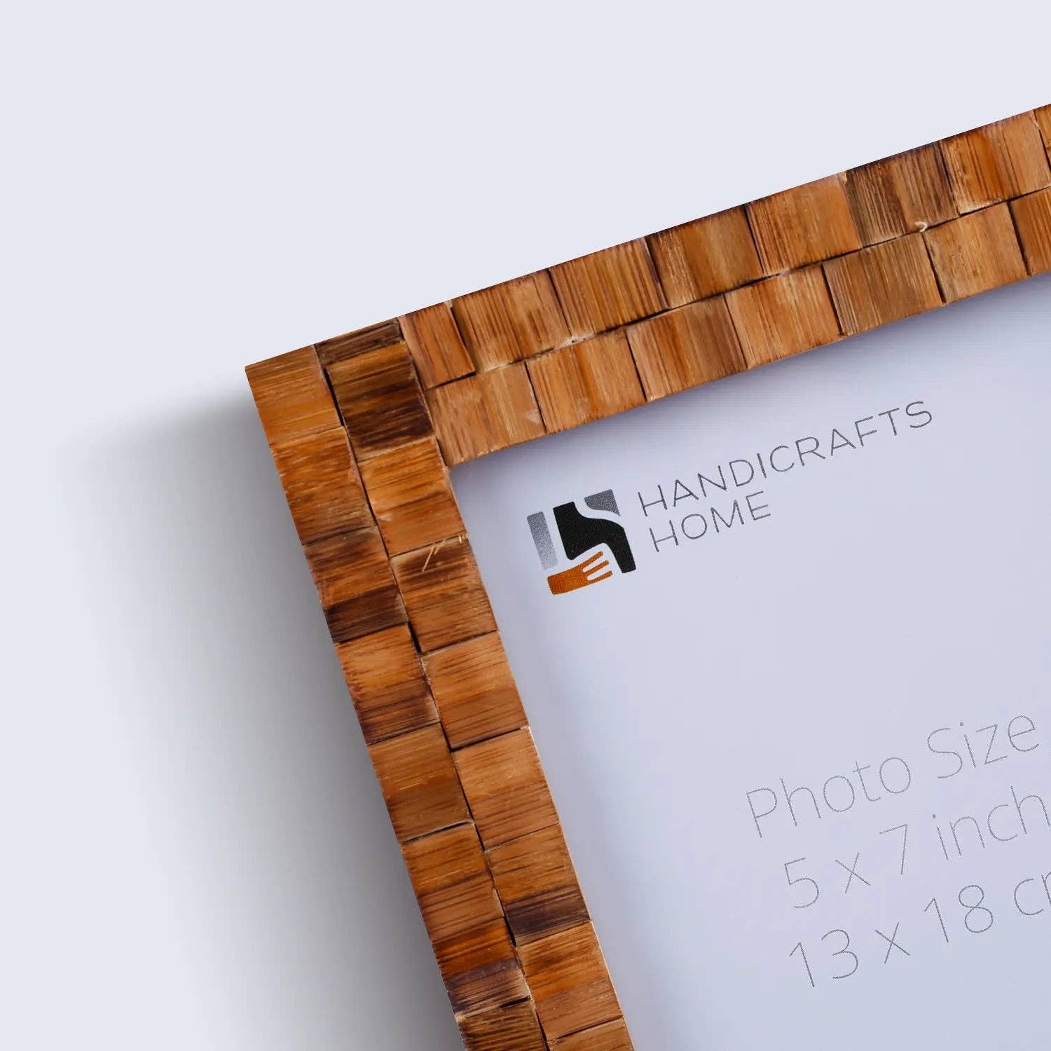 Handicrafts Home - Wholesale Picture Frame - Picture Frame Bamboo Tile Wood Handmade 5x7 - Brown3