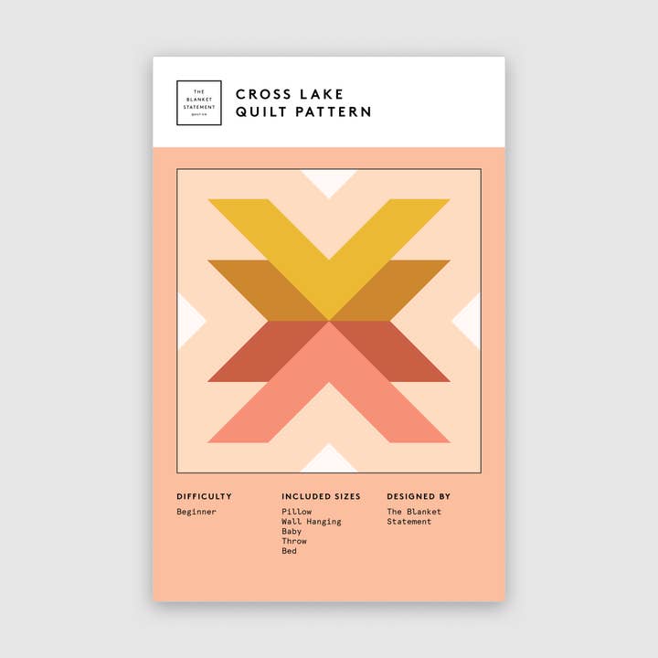 Cross Lake Paper Pattern for wholesale by The Blanket Statement