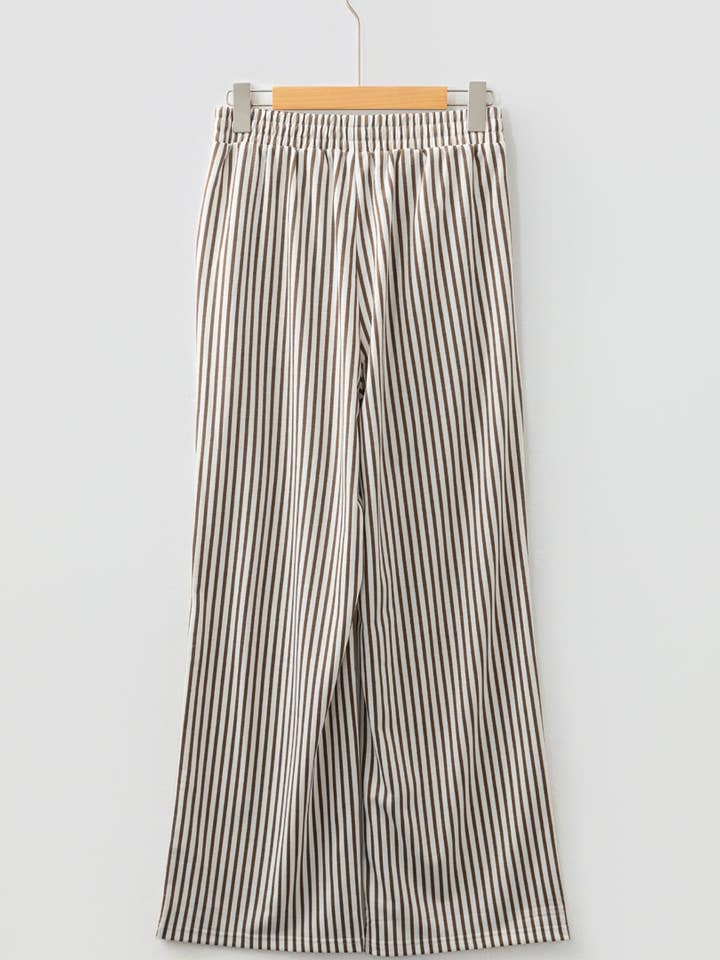 FASHION BLVD - Wholesale Pants - Women's - FB Stripe High Waist Pocketed Pants6