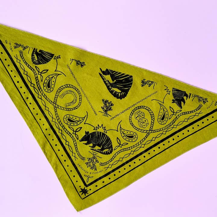 Velvet Outlaw - Wholesale Bandana - Unisex - Triangle Armadillo Bandanas - Multiple Colors2