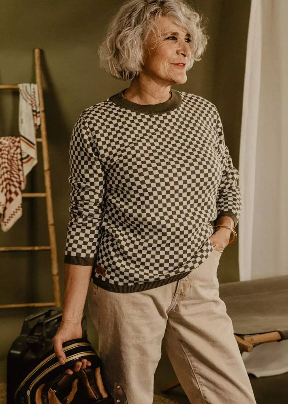 WILDUST - Wholesale Knit Sweater - Women's - JUMPER - KHAKI3