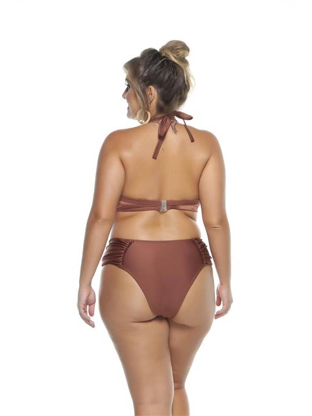 Cobre TOP DE BIKINI ACOLCHADO EFECTO DRAPEADO de venta al por mayor en Faire1