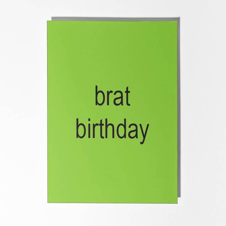 Brat Birthday Card for wholesale by PulpKo