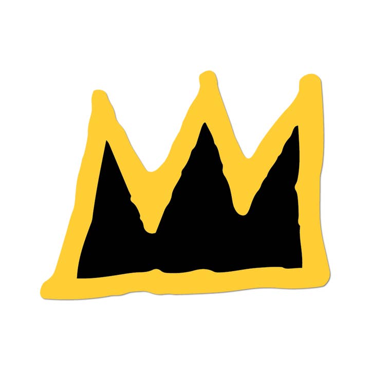Apply Stickers – Großhandel Aufkleber – Crown by Basquiat — gestanzter Aufkleber