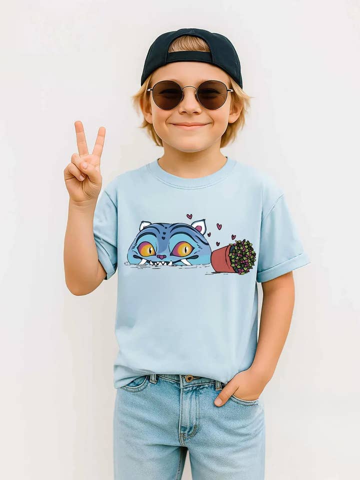 Kpop Demon Hunters Tiger Kid Shirt, Kpop Movie Youth Shirt for wholesale by SONDO DESIGN LTD