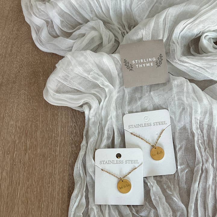 Stirling Thyme - Wholesale Pendant/Charm Necklace - Faith Based Necklaces - Medallion1