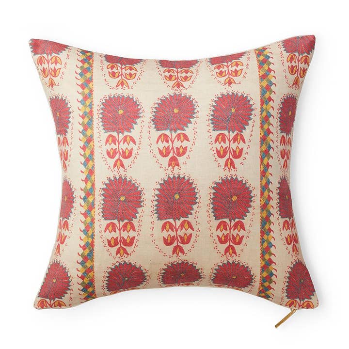 St. Frank - Wholesale Throw/Decorative Pillow - Fuchsia Daisy Suzani Pillow0