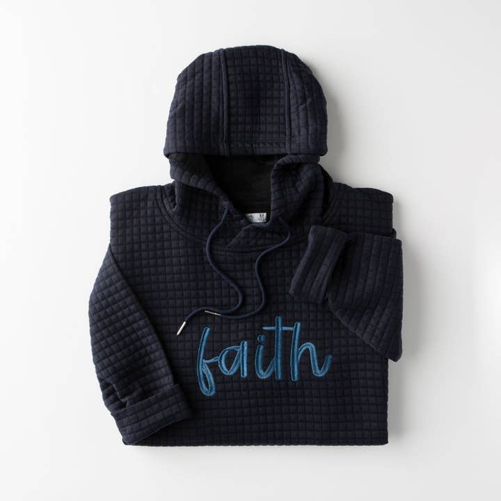 Faith Quilted Hoodie for wholesale by Love in Faith