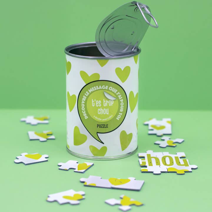 Rompecabezas sorpresa "Eres Demasiado Lindo" Pequeña nota encantadora en caja para venta al por mayor de Bwat