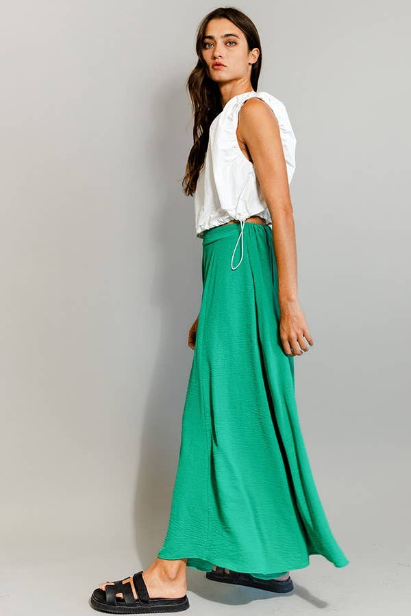 BUCKETLIST INC - Wholesale Pants - Women's - P5131 Solid Woven Wide Leg Pants2