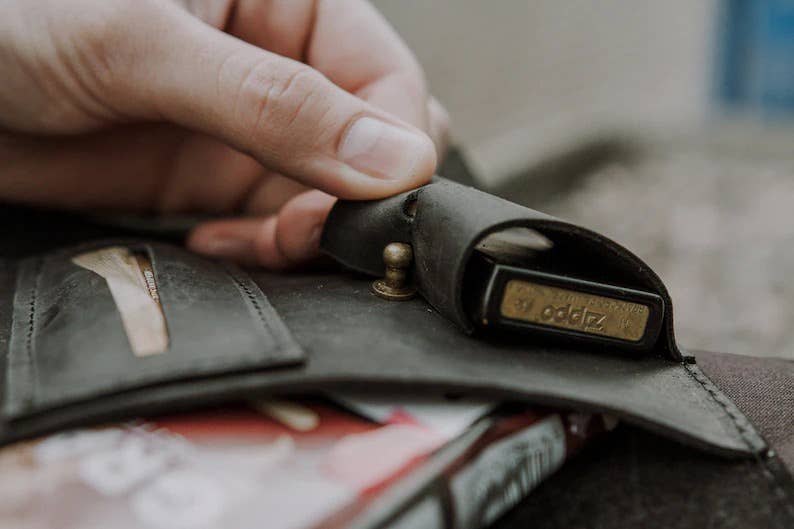 Pikore – wholesale Pouch – men's – Leather Tobacco Roll Case2