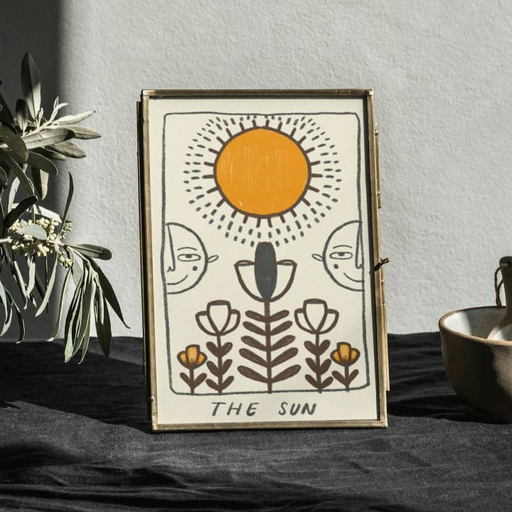 The Sun, Tarot Card , Playful Illustration ✹ Art Print for wholesale by Time With Anna