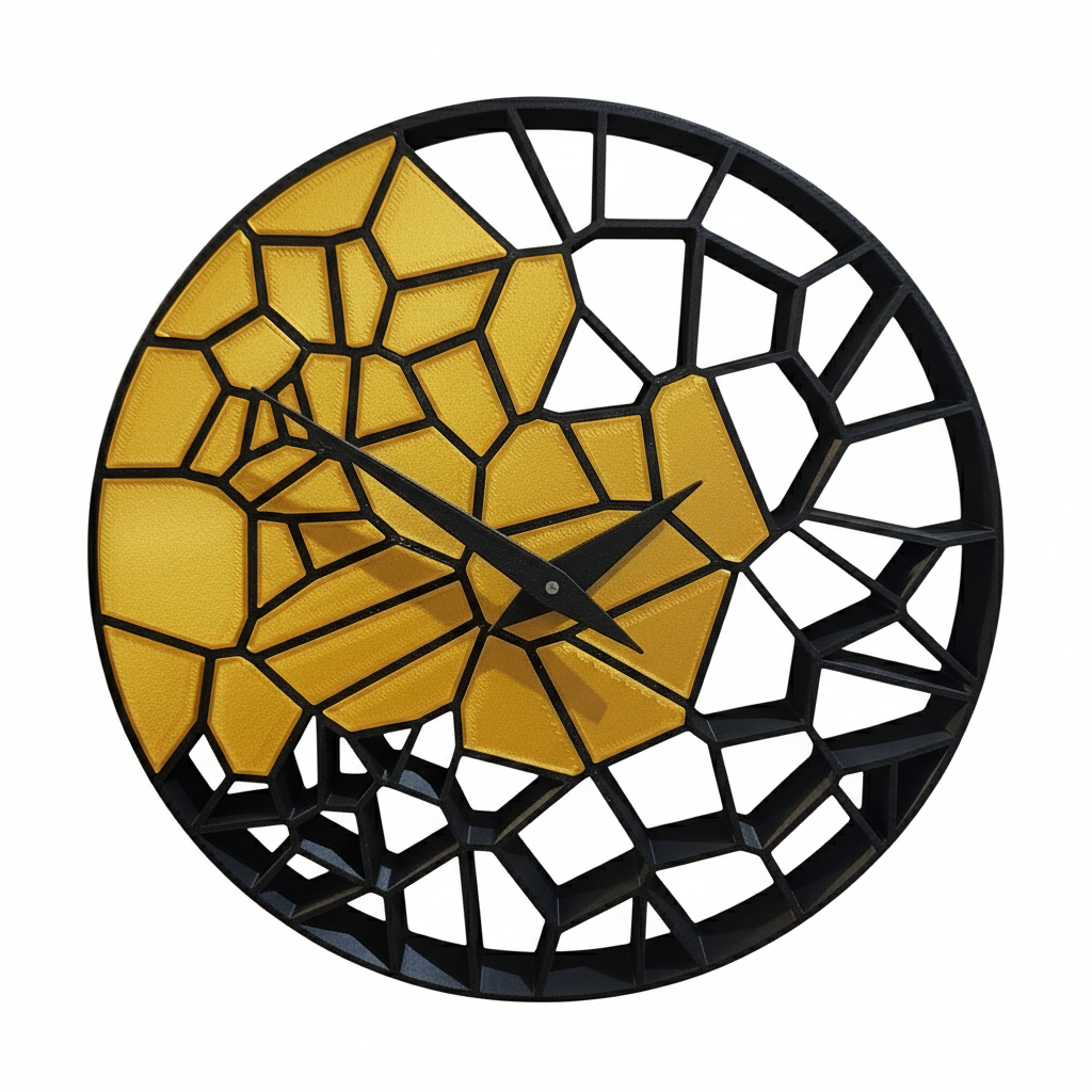 Ben-J-3Dcrea - Wholesale Wall Clock - 🕰️ Two-tone Wall Clock in 3D Printing – Handcrafted in the Jura2