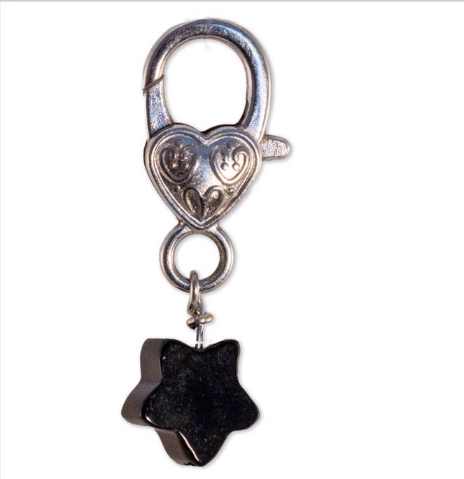 Crystal Pet Love – wholesale Pet collar charm – Cat/dog – Black Obsidian Star Crystal Pet Pendant Halloween Love1