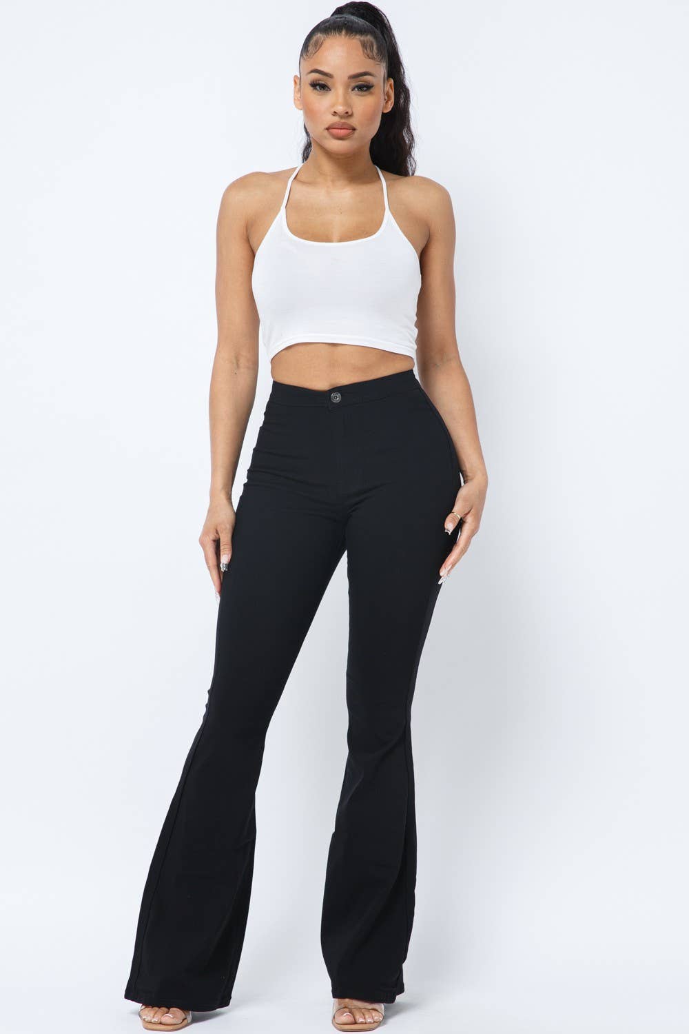 Boswell – Großhandel Hose – Damen – Solide Hose mit ausgestelltem Ausschnitt9