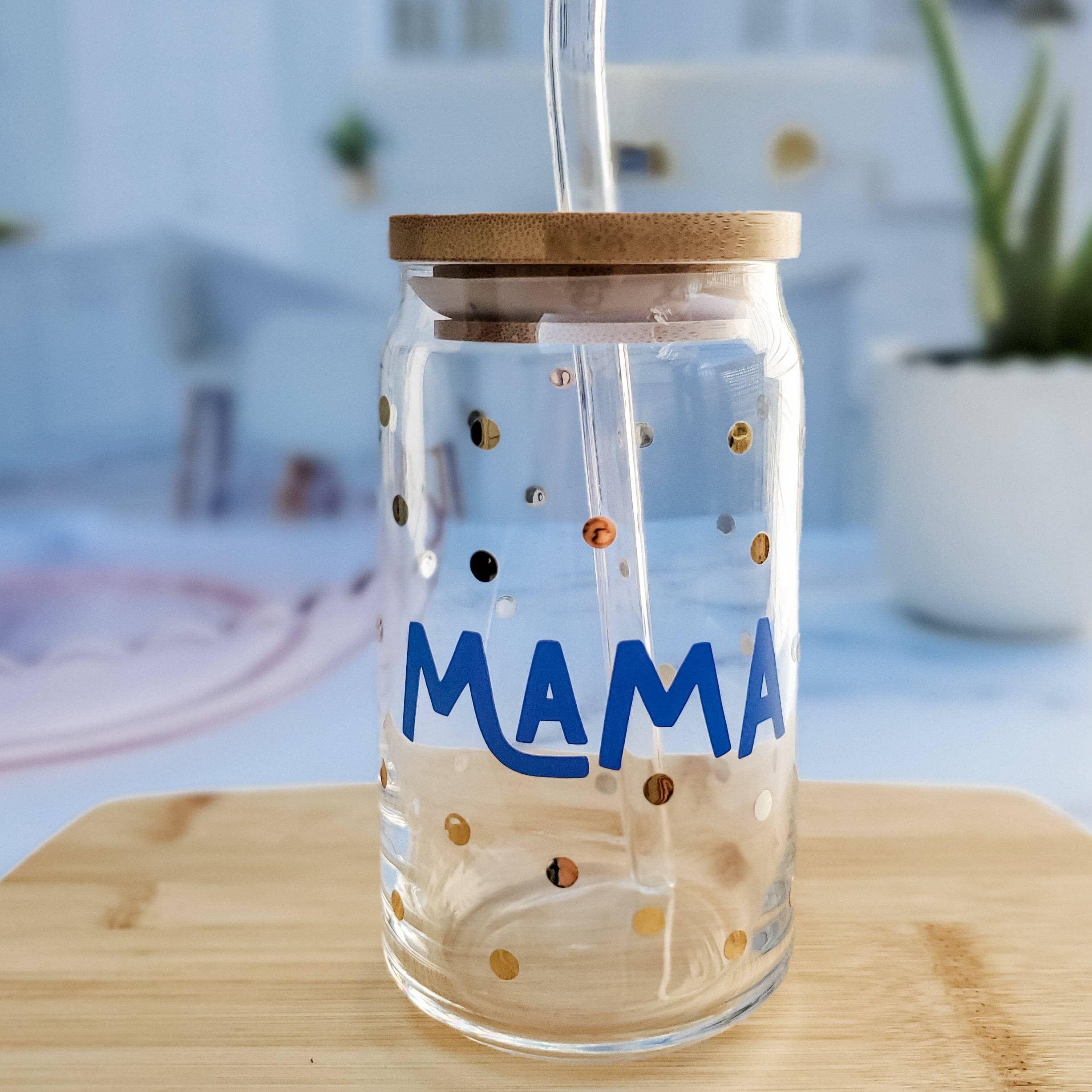 Salt and Sparkle – wholesale Drinking glass/cup – Mama and Mini Matching Clear Tumbler Set2