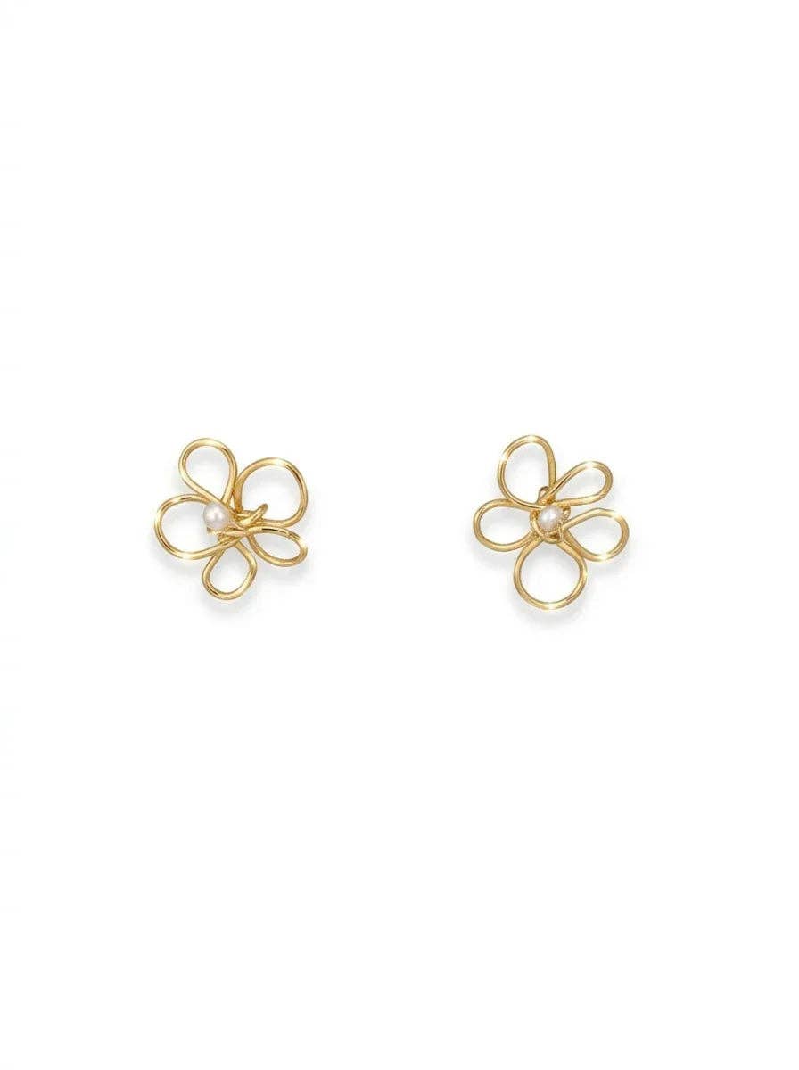 LA MAISON GISEL B. - Wholesale Stud/Post Earrings - Boucles fleur Rosane0
