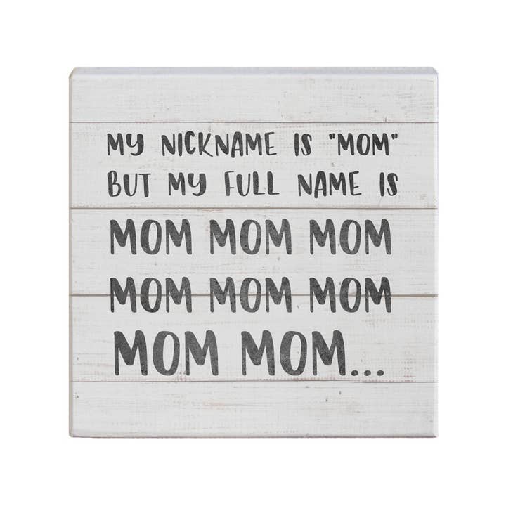 STS1216 - Mamma Smeknamn - Småpratstorg för wholesale av Sincere Surroundings