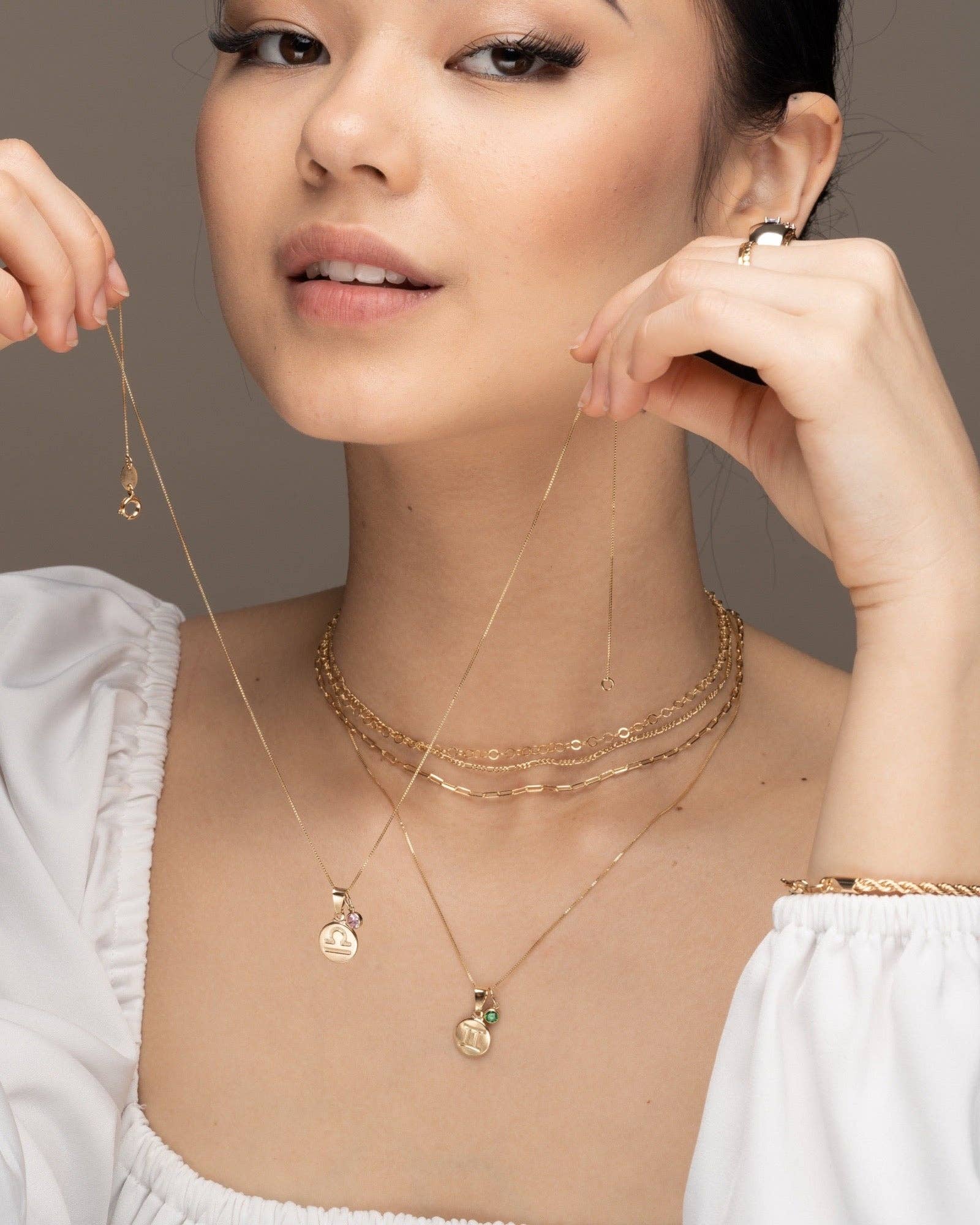 ERIJEWELRY - Venta al por mayor Collares con colgantes/abalorios - Collar del zodíaco Aquarius8