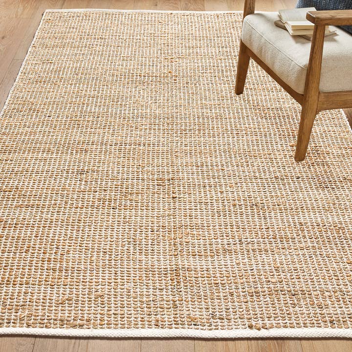 Monterey Jute/Cotton Rug-Natural Jute/Ivory-5'x7'
for wholesale by chardin home