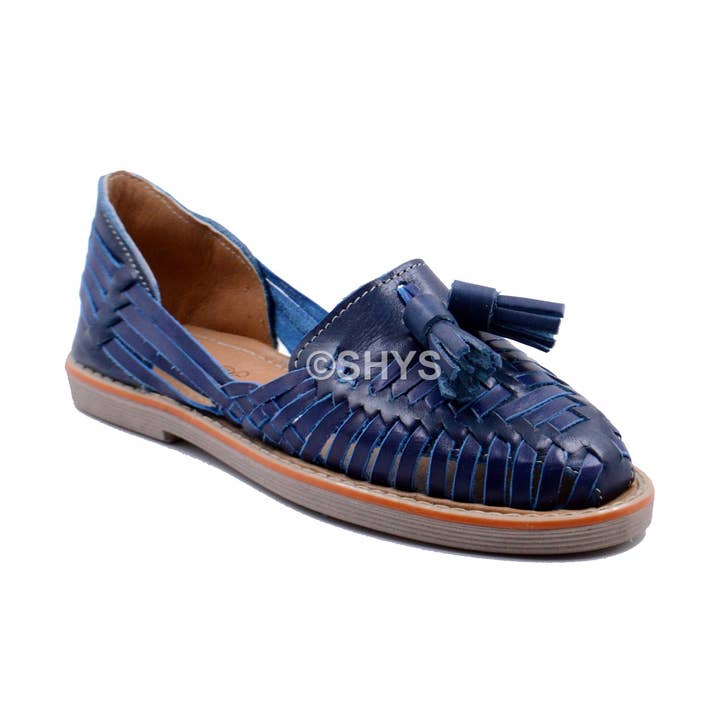 Sandales mexicaines en cuir pour femme Navy Dds-037-2 pour la vente par SHYS